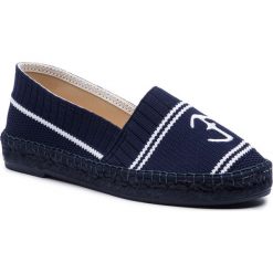 Espadryle EVA MINGE - EM-14-05-000108 907. Niebieskie espadryle damskie Eva Minge, na co dzień, bez wzorów, ze skóry ekologicznej, bez obcasa, na płaskiej podeszwie, bez zapięcia. W wyprzedaży za 219,00 zł.