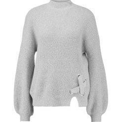 Swetry klasyczne damskie: Miss Selfridge JUMBO LATTICE Sweter grey