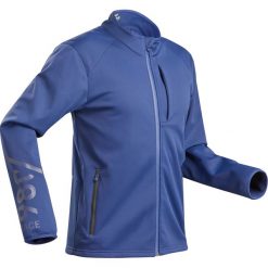 Kurtka narciarska Race 980 męska. Niebieskie kurtki męskie WED'ZE, m, bez wzorów, z elastanu, bez kaptura, na fitness i siłownię. Za 199,99 zł.