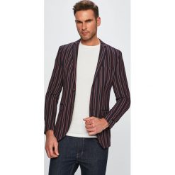 Premium by Jack&Jones - Marynarka. Niebieskie garnitury męskie Premium by Jack&Jones, bez wzorów, z elastanu, klasyczne. W wyprzedaży za 269,90 zł.