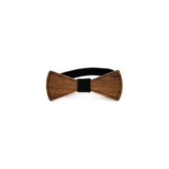 Mucha drewniana #2. Pomarańczowe muszki męskie marki The bow bow ties, z dzianiny, eleganckie. Za 99,00 zł.