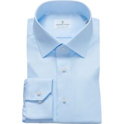 Emanuel Berg - Koszula. Niebieskie koszule męskie Emanuel Berg, bez wzorów, z bawełny, eleganckie, z klasycznym kołnierzykiem, z długim rękawem. W wyprzedaży za 479,90 zł.