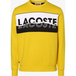 Lacoste - Męska bluza nierozpinana, żółty. Żółte bluzy męskie Lacoste, s, z nadrukiem, eleganckie, bez kołnierzyka, bez rękawów, bez kaptura. Za 499,95 zł.