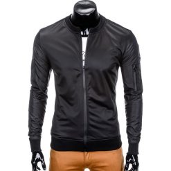 Bejsbolówki męskie: BLUZA MĘSKA ROZPINANA BEZ KAPTURA B749 – CZARNA