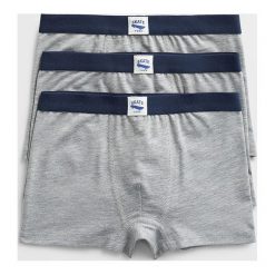 Mango Kids - Bokserki dziecięce Disti (3-pak) 110-164 cm. Szare majtki chłopięce Mango Kids, bez wzorów, z elastanu. Za 59,90 zł.