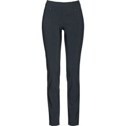 Spodnie ze stretchem z gumką w talii bonprix czarny. Spodnie damskie bonprix. Za 89,99 zł.