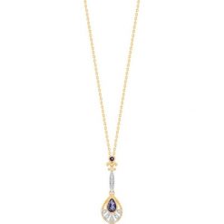 RABAT Wisiorek Złoty - złoto 585, Diament 0,02ct,iolit. Żółte zawieszki damskie W.KRUK, z brylantem, złote. W wyprzedaży za 659,00 zł.