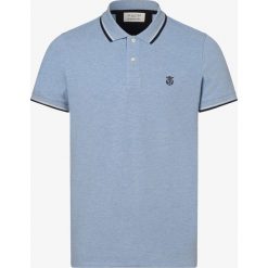 Selected - Męska koszulka polo – Shlnewseason, niebieski. Niebieskie koszulki męskie Selected, m, bez wzorów, klasyczne, bez rękawów. Za 109,95 zł.