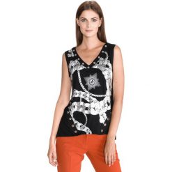 Just Cavalli Podkoszulek Czarny. Czarne podkoszulki damskie s, z nadrukiem, z elastanu. Za 1303,95 zł.