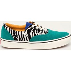 Vans - Tenisówki. Zielone trampki i tenisówki damskie Vans, bez wzorów, ze skóry, bez zapięcia. W wyprzedaży za 239,90 zł.
