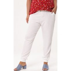 Białe Spodnie Lid. Białe spodnie damskie Born2be, xl, z tkaniny. Za 49,99 zł.