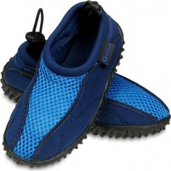 Buty do wody dziecięce (33). Niebieskie buciki niemowlęce marki Gwinner. Za 19,99 zł.