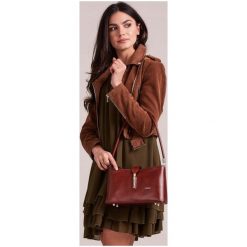 ROVICKY TORBA WIZYTOWA KOPERTÓWKA SKÓRA NATURALNA. Szare kopertówki damskie ROVICKY, na co dzień, w paski, ze skóry, eleganckie, małe, bez dodatków. Za 169,90 zł.