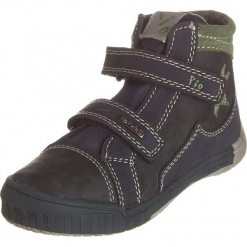 Sneakersy w kolorze granatowo-zielonym. Niebieskie trampki chłopięce Zimowe obuwie dla dzieci, z materiału. W wyprzedaży za 115,95 zł.