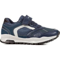 Sneakersy "Coridan" w kolorze granatowym. Niebieskie trampki chłopięce geox kids, bez wzorów, z gumy, bez zapięcia. W wyprzedaży za 119,95 zł.