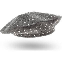 BERET Twinset. Szare berety damskie Twinset, z aplikacjami, z wełny. Za 369,00 zł.