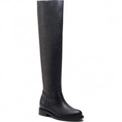 Muszkieterki L37 - Mr Jones Maxi SS11 Czarny. Czarne buty zimowe damskie L37, ze skóry ekologicznej, przed kolano, na wysokim obcasie. Za 889,00 zł.