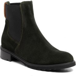 Sztyblety SOLO FEMME - 39919-03-G73/000-13-00 Zielony. Zielone kozaki damskie Solo Femme, ze skóry, bez obcasa, bez zapięcia. W wyprzedaży za 249,00 zł.