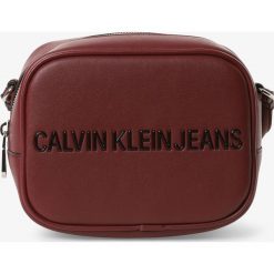 Calvin Klein Jeans - Damska torebka na ramię, lila. Torebki klasyczne damskie Calvin Klein Jeans, z napisami, z jeansu, na ramię, bez dodatków. Za 269,95 zł.