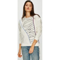Tally Weijl - Bluza. Białe bluzy damskie TALLY WEIJL, s, z nadrukiem, z bawełny, bez rękawów, bez kaptura. W wyprzedaży za 39,90 zł.