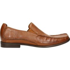 Mokasyny AMERIGO. Pomarańczowe mokasyny męskie Gino Rossi, ze skóry, eleganckie. Za 249,90 zł.