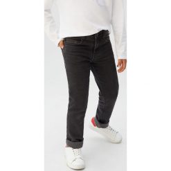 Mango Kids - Jeansy dziecięce Dudes 110-164 cm. Szare spodnie chłopięce Mango Kids, bez wzorów, z elastanu. Za 99,90 zł.