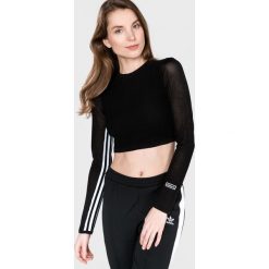 Adidas Originals Crop Top Czarny. Czarne topy damskie adidas Originals, bez wzorów, z bawełny, bez kołnierzyka. Za 309,95 zł.
