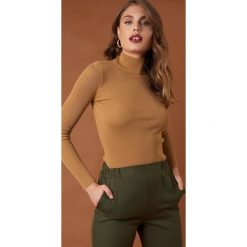 Golfy damskie: NA-KD Trend Sweter z golfem - Beige