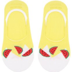 Skarpety Stopki Damskie FREAK FEET - MARB-YEL Żółty. Żółte skarpetki damskie Freak Feet, bez wzorów, z elastanu. Za 14,99 zł.