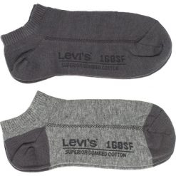 Levi's - Skarpetki(2-pak). Czarne skarpetki damskie marki Levi's®, bez wzorów, z elastanu. Za 39,90 zł.