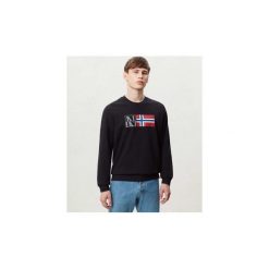 Bluzy Napapijri BENOOS CREW N0YI6U. Czarne bluzy męskie Napapijri, s, bez wzorów, bez kołnierzyka, bez rękawów, bez kaptura. Za 212,61 zł.