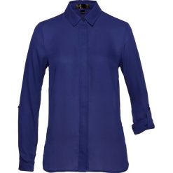 Bluzka bonprix kobaltowy. Niebieskie bluzki damskie bonprix, bez wzorów, z materiału, bez kołnierzyka, bez rękawów. Za 84,99 zł.