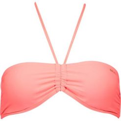Biustonosz bikini "Sourine" w kolorze brzoskwiniowym. Pomarańczowe stroje kąpielowe dwuczęściowe damskie marki Brunotti, w paski. W wyprzedaży za 43,95 zł.