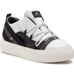 Sneakersy ELISABETTA FRANCHI - SA-04S-91E2-V340 Avorio/Nero 309. Białe sneakersy damskie marki Elisabetta Franchi, ze skóry. Za 1749,00 zł.
