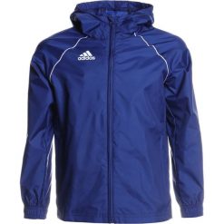Adidas Performance CORE Kurtka hardshell dkblue/white. Niebieskie kurtki sportowe damskie adidas Performance, z bawełny. Za 149,00 zł.
