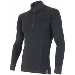 Sensor Koszulka Termoaktywna Z Długim Rękawem Double Face Merino Wool M Black Xl. Czarne koszulki męskie termoaktywne marki Sensor, xl, bez wzorów, z długim rękawem. W wyprzedaży za 199,00 zł.