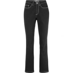 Dżinsy ze stretchem z klasycznego denimu BOOTCUT bonprix czarny twill. Czarne jeansy damskie bonprix, z jeansu. Za 109,99 zł.