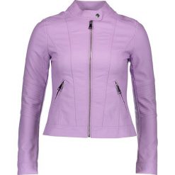 Kurtka w kolorze fioletowym. Fioletowe kurtki damskie marki Cashmere & Jackets, s, bez wzorów, ze skóry, bez kaptura. W wyprzedaży za 156,95 zł.