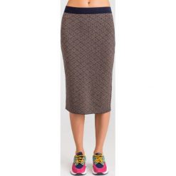SPÓDNICA ZEBIO WEEKEND MAX MARA. Pomarańczowe spódniczki damskie Weekend Max Mara, na imprezę, s, bez wzorów, z wełny, midi. Za 473,40 zł.