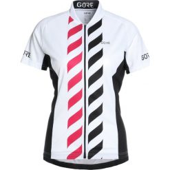 Topy sportowe damskie: Gore Wear VERTICAL TRIKOT Tshirt z nadrukiem white/black