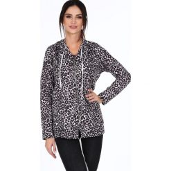 Bluza z kapturem w panterkę czarna 1884. Czarne bluzy damskie Fasardi, s, bez wzorów, bez rękawów, z kapturem. Za 79,00 zł.