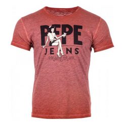 Pepe Jeans T-Shirt Męski George Xl, Pomarańczowy. Niebieskie t-shirty męskie marki Pepe Jeans. Za 208,00 zł.