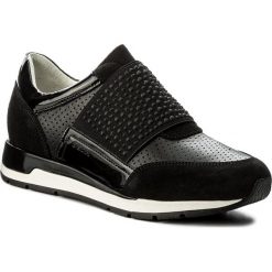 Sneakersy GEOX - D Shahira A D82N1A 02285 C9999 Black. Czarne sneakersy damskie Geox, z materiału. W wyprzedaży za 339,00 zł.
