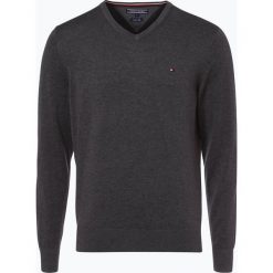 Swetry klasyczne męskie: Tommy Hilfiger – Sweter męski z dodatkiem jedwabiu, szary