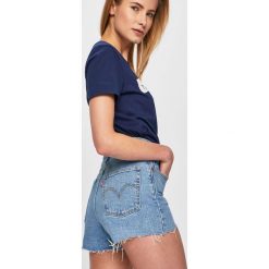 Levi's - Szorty. Niebieskie szorty damskie Levi's®, s, bez wzorów, z elastanu, casualowe, z podwyższonym stanem. Za 239,90 zł.