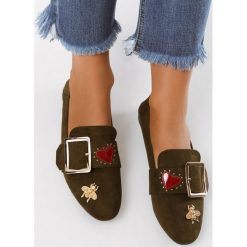 Khaki Mokasyny I Love To Fly. Brązowe mokasyny damskie Multu. Za 29,99 zł.