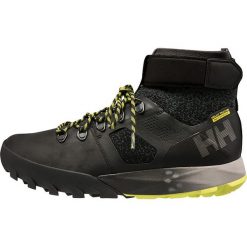 Skórzane botki turystyczne "Loke Vanquish" w kolorze czarnym. Czarne buty trekkingowe męskie Helly Hansen, na sznurówki. W wyprzedaży za 372,95 zł.
