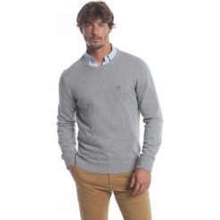 Polo Club C.H.A sweter męski M szary. Szare swetry męskie Polo Club C.H..A, m, bez wzorów, z okrągłym kołnierzem, bez kaptura. W wyprzedaży za 191,00 zł.