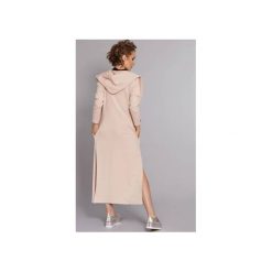 Płaszcz Rock Honey - nude. Brązowe płaszcze damskie marki Madnezz, z aplikacjami, z elastanu, rockowe, bez kaptura. Za 299,00 zł.