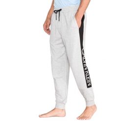 Calvin Klein Spodnie do spania Szary. Szare spodnie męskie s, z elastanu. Za 326,95 zł.